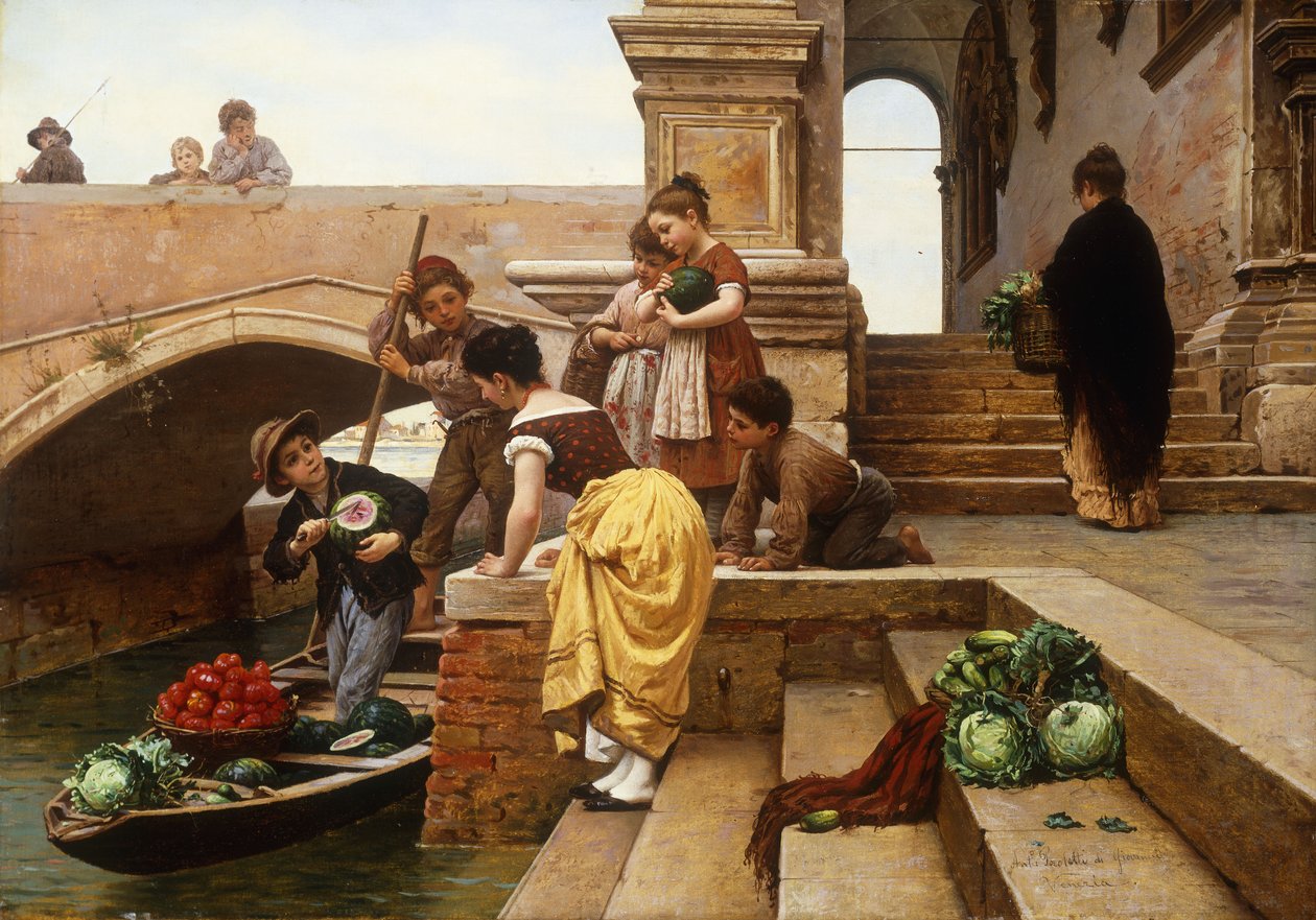 Młodzi Sprzedawcy Weneccy, autorstwa Antonio Ermolao Paoletti