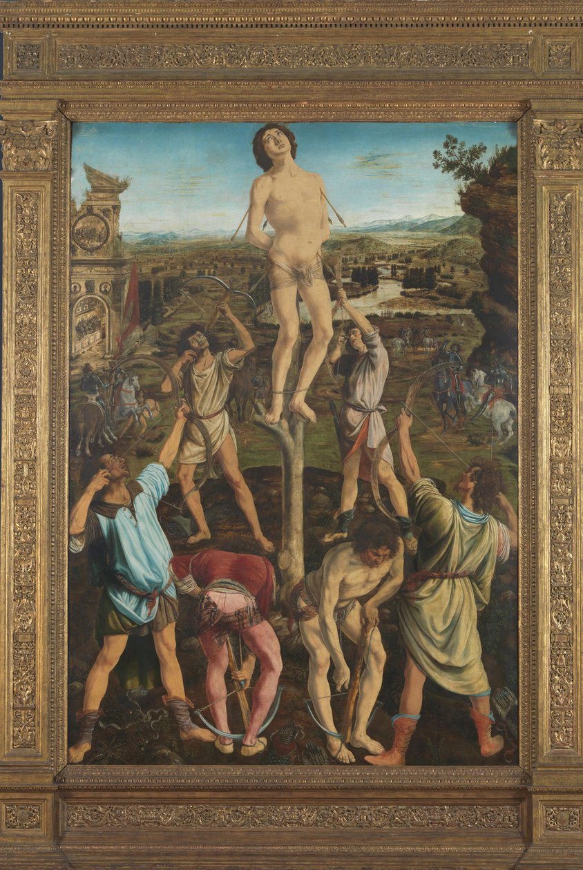 Męczeństwo św. Sebastiana, 1475 autorstwa Antonio Pollaiuolo