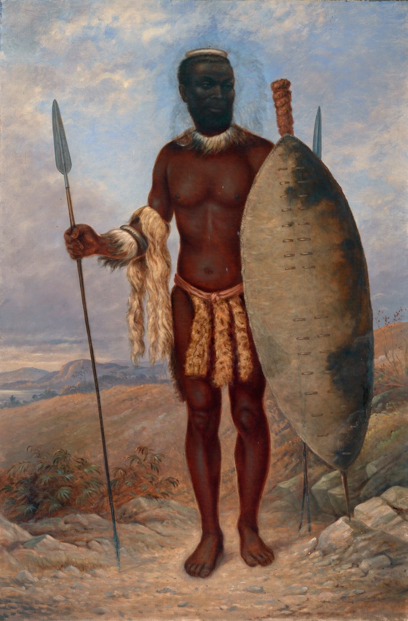 Człowiek Zulusów, ok. 1893. autorstwa Antonio Zeno Shindler