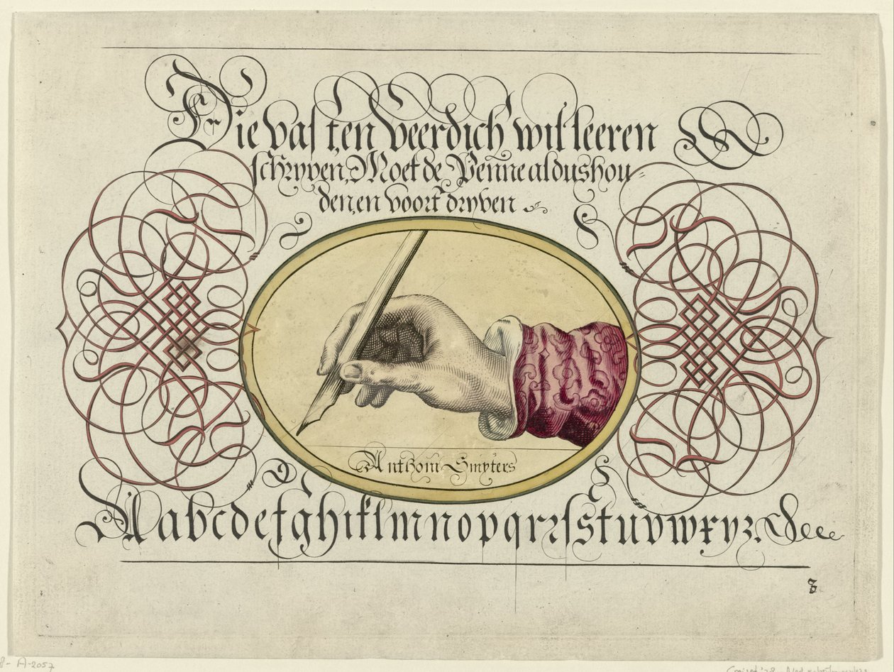 Przykład pisania ręcznym pisaniem autorstwa Antonius Smyters