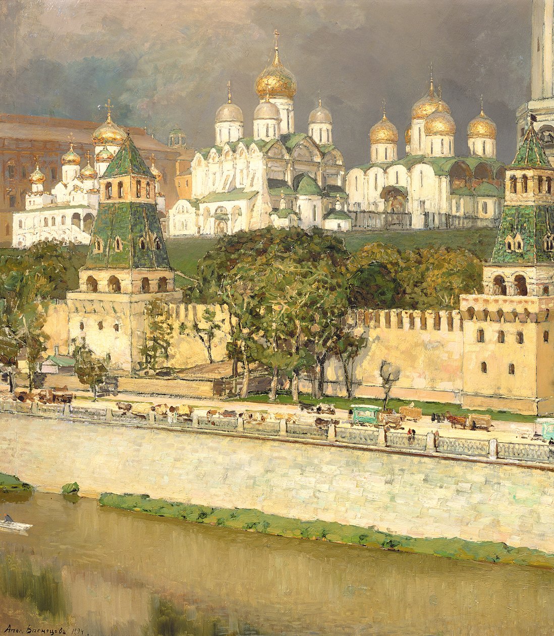 Sobory Kremla moskiewskiego, 1894 r autorstwa Apollinari Mikhailovich Vasnetsov