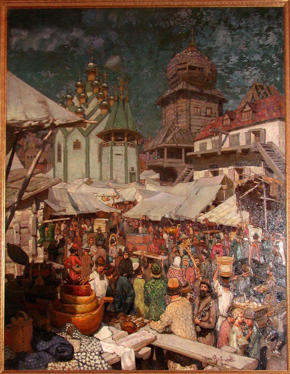 Rynek. XVII wiek, 1903 autorstwa Apollinari Mikhailovich Vasnetsov