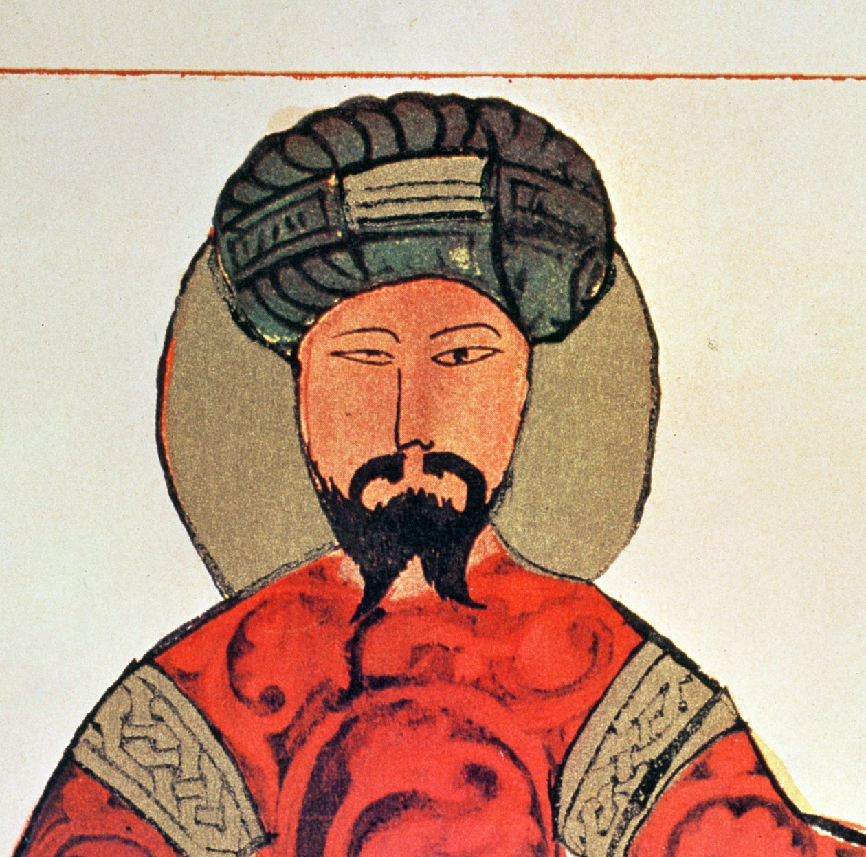 Portret Saladyna (1138-93) (detal 4623) autorstwa Arabic School