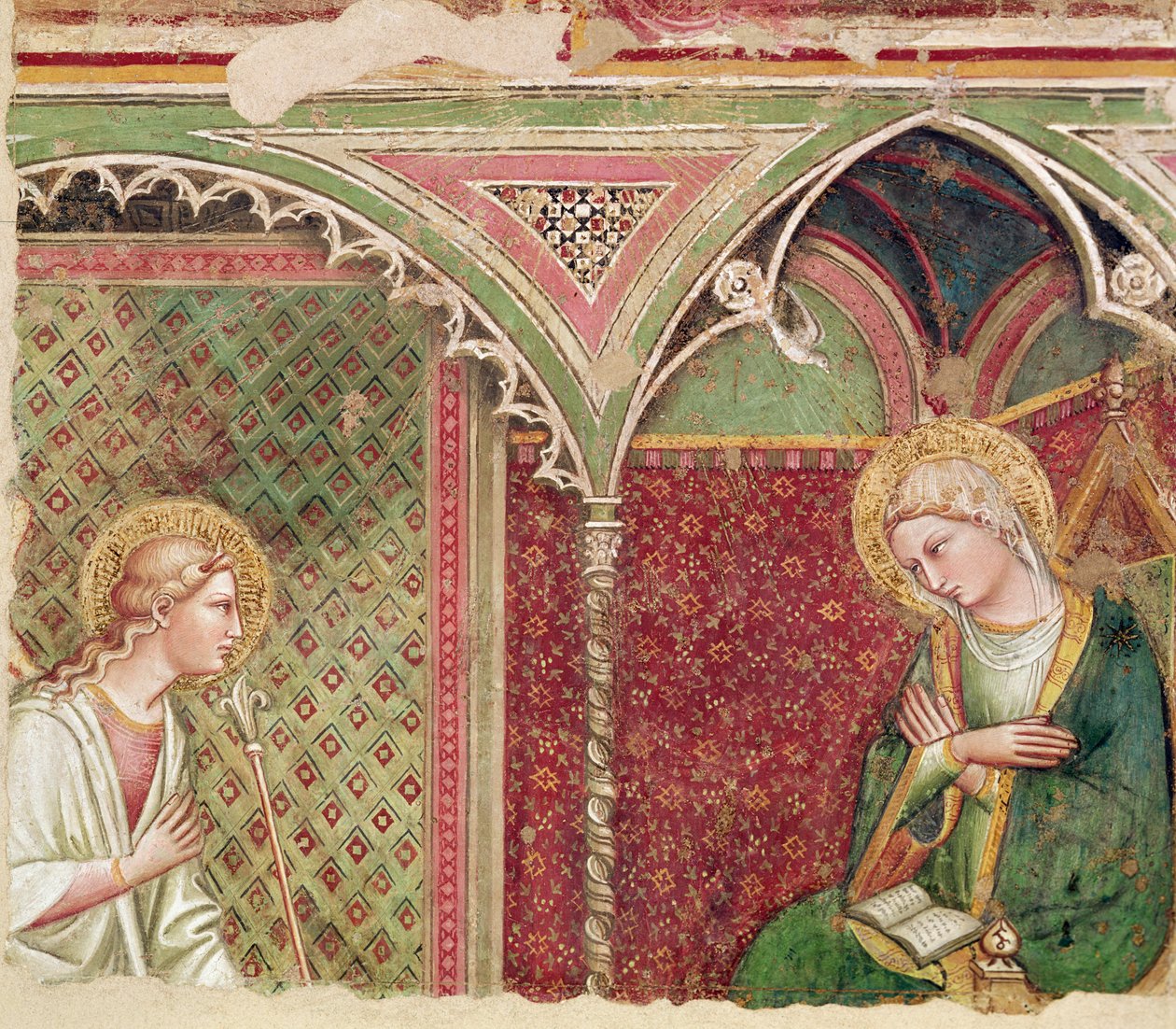 Zwiastowanie, koniec XIV wieku autorstwa Aretino Luca Spinello or Spinelli