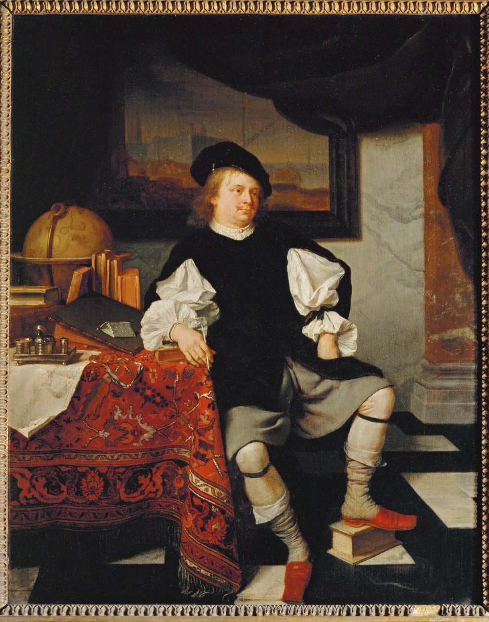 Merchant w swoim biurze ... autorstwa Arie de Vois