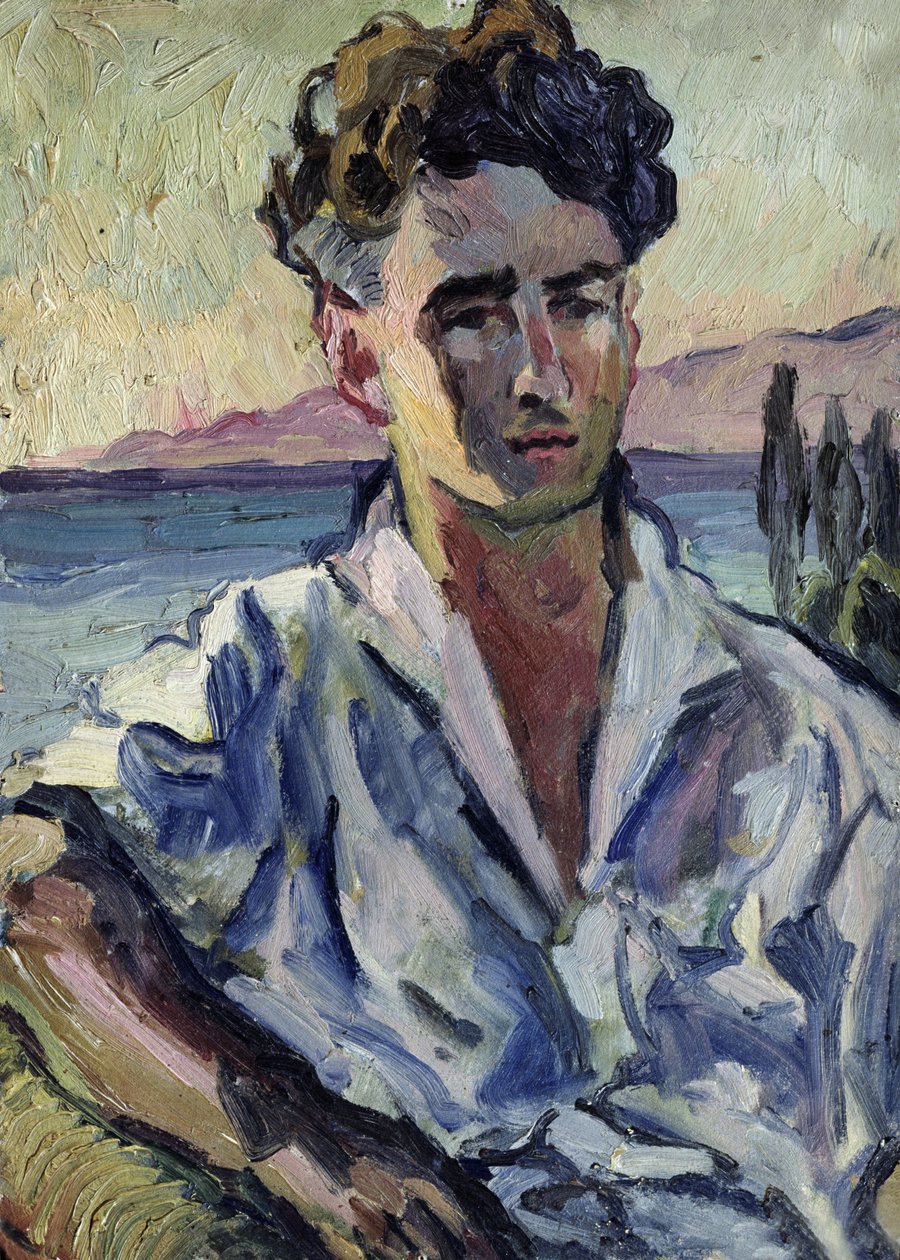 Iosif Utkin, 1931 (olej na tekturze) autorstwa Aristarkh Vasilievic Lentulov