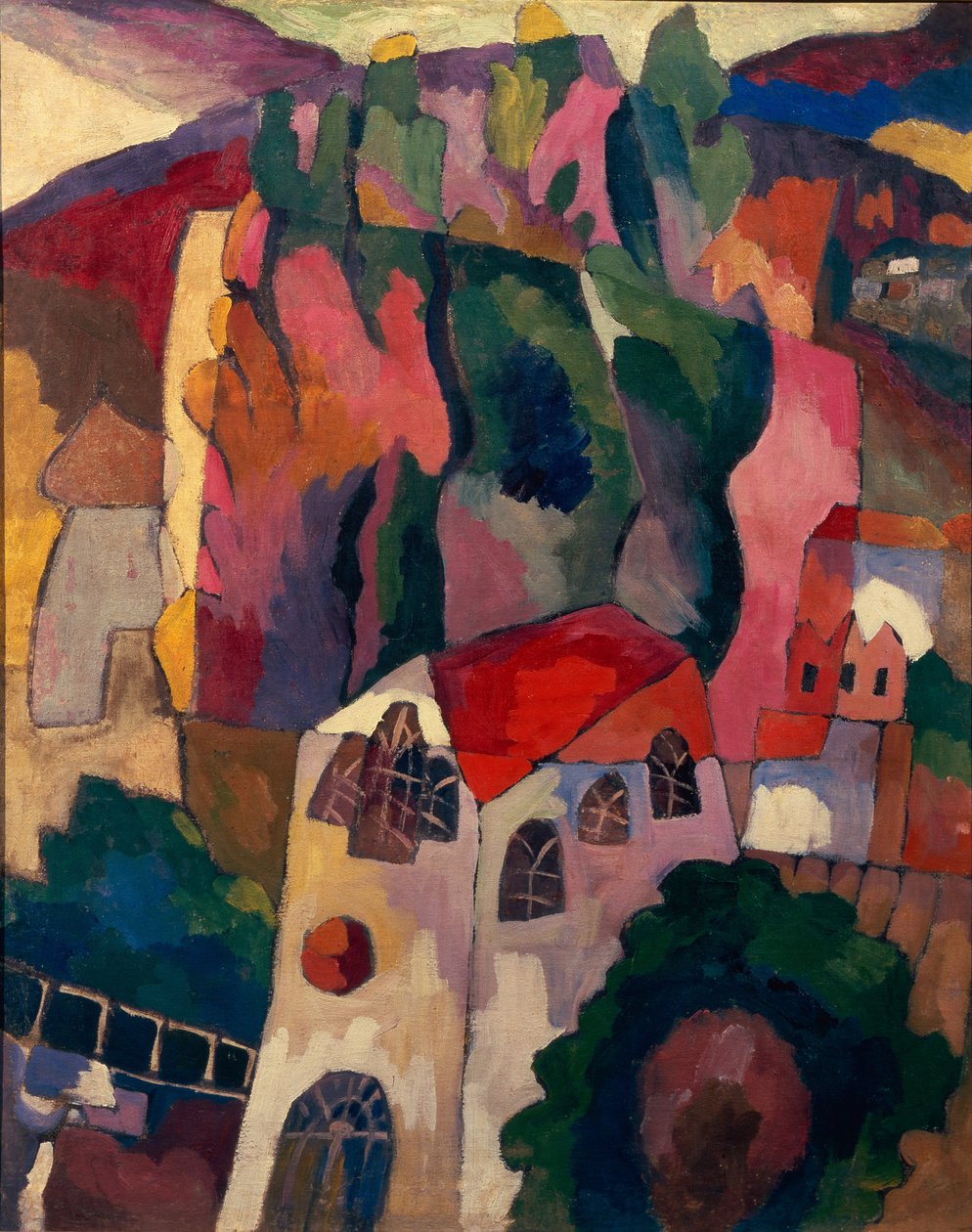 Topole, 1916 autorstwa Aristarkh Vasilievic Lentulov
