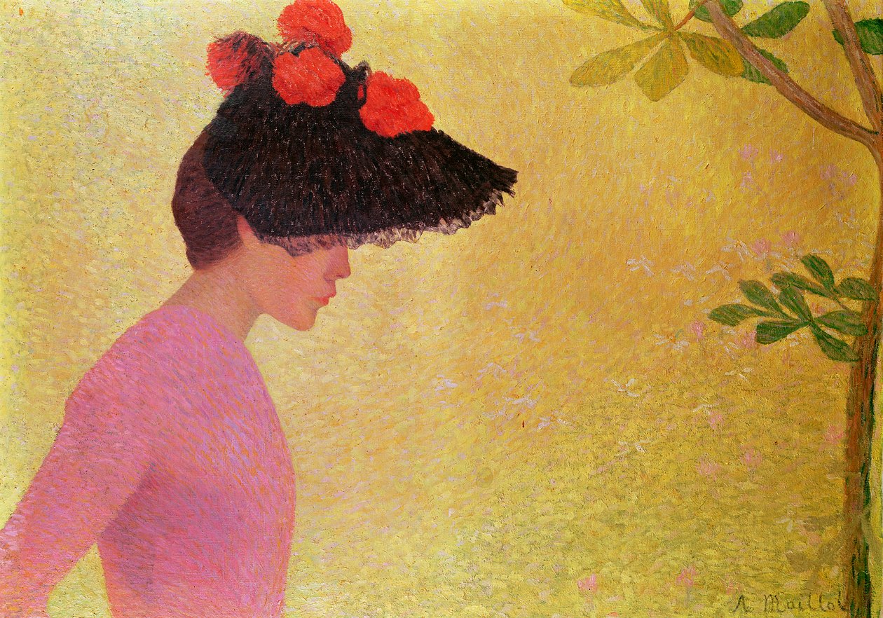 Profil młodej kobiety, c.1890 autorstwa Aristide Maillol