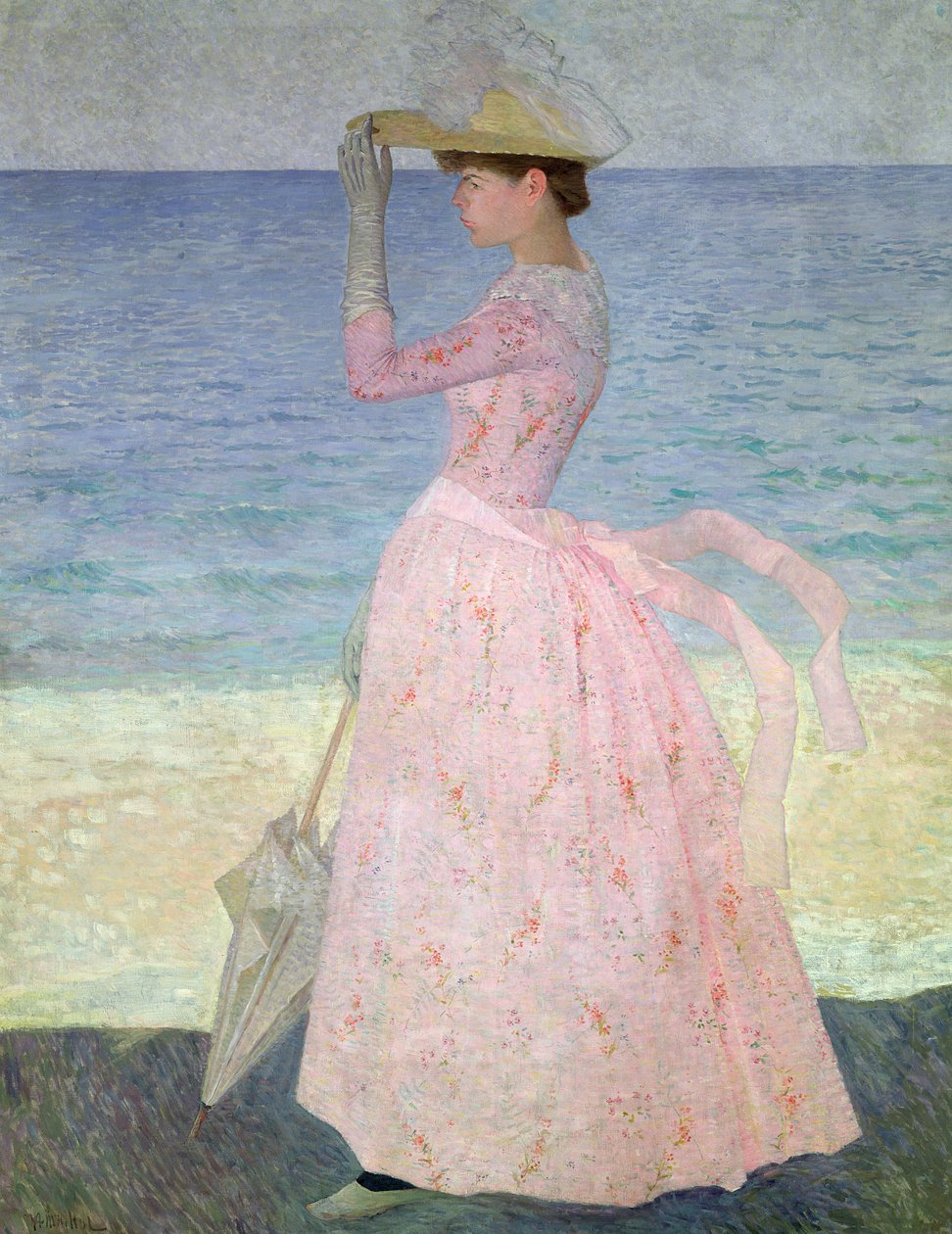 Kobieta z parasolką, 1890 autorstwa Aristide Maillol