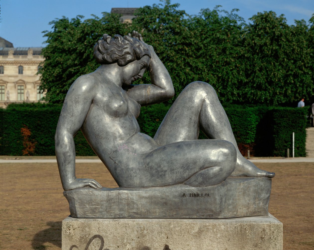 Siedzi nago. Brąz ... (brąz) autorstwa Aristide Maillol