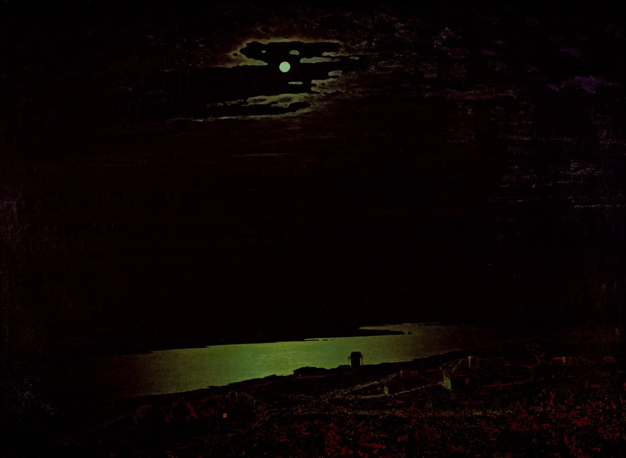 Księżycowa noc nad Dnieprem, 1882 autorstwa Arkhip Ivanovich Kuindzhi