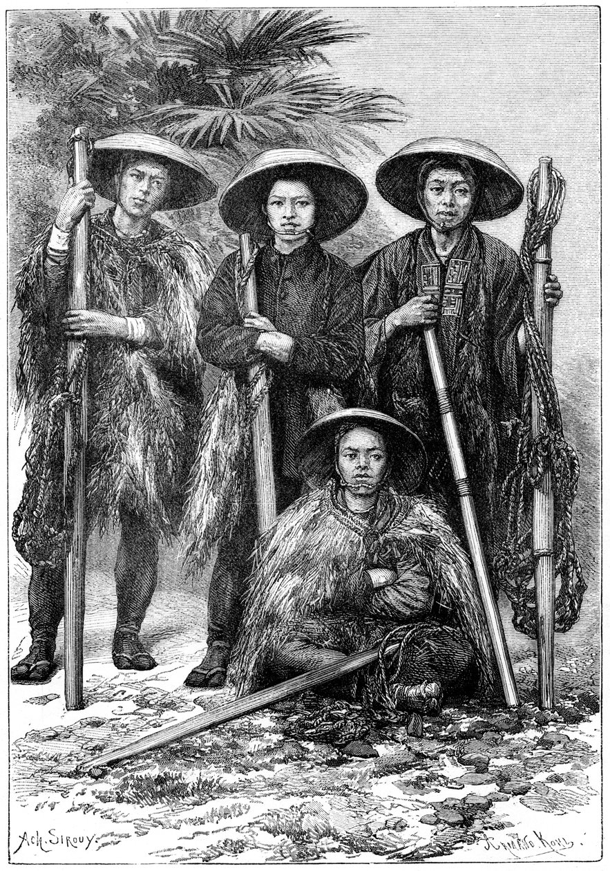 Chłopi japońscy, 1895. autorstwa Armand Kohl