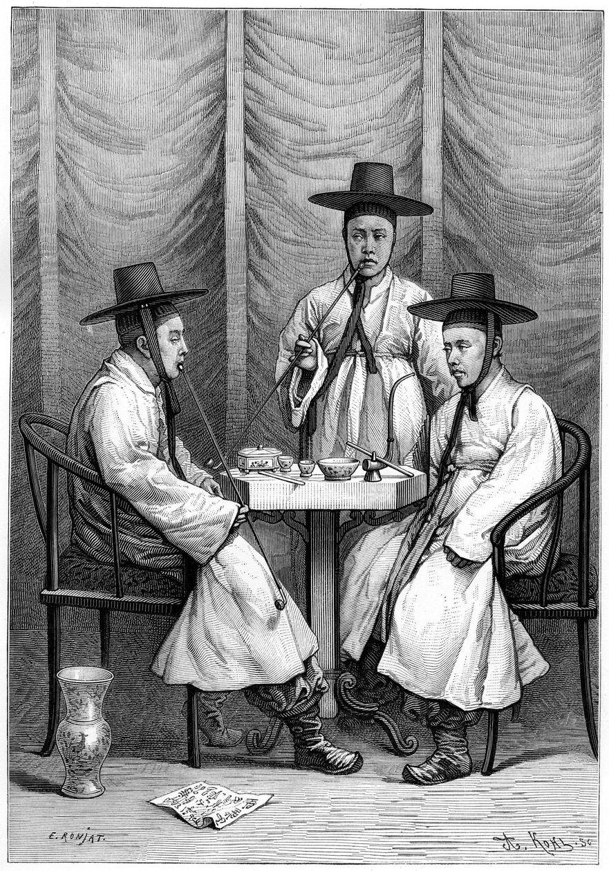 Koreańskie mandarynki, 1895. autorstwa Armand Kohl