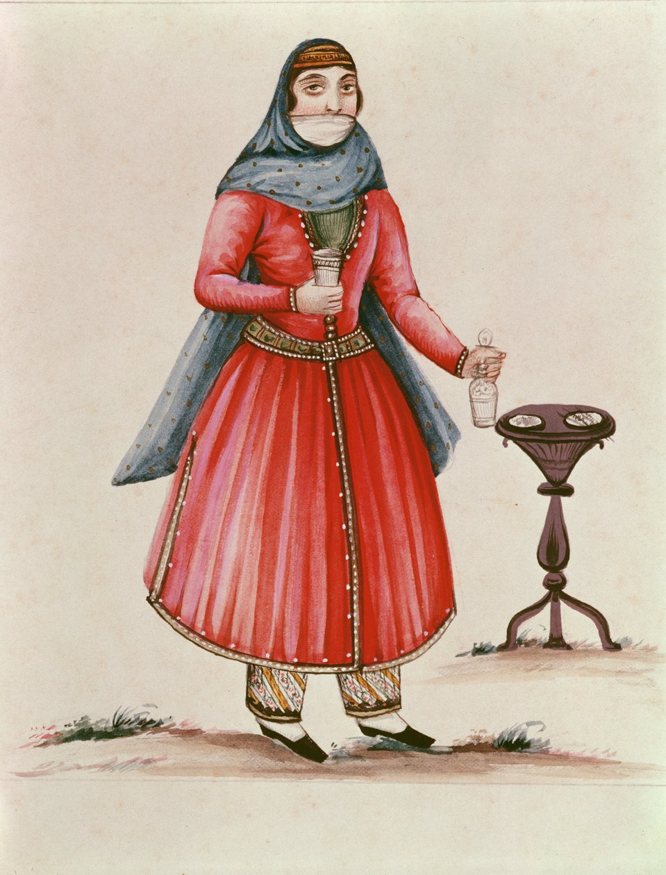 Strój ormiański ok. 1840 r. (wc na papierze) autorstwa Armenian School