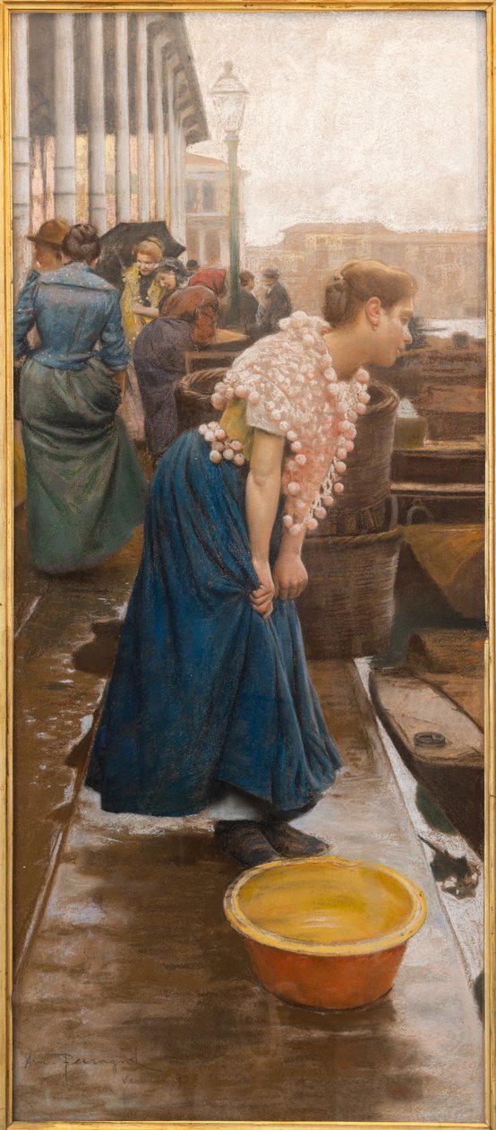 Wenecki plebejusz (tempera na papierze) autorstwa Arnaldo Ferraguti