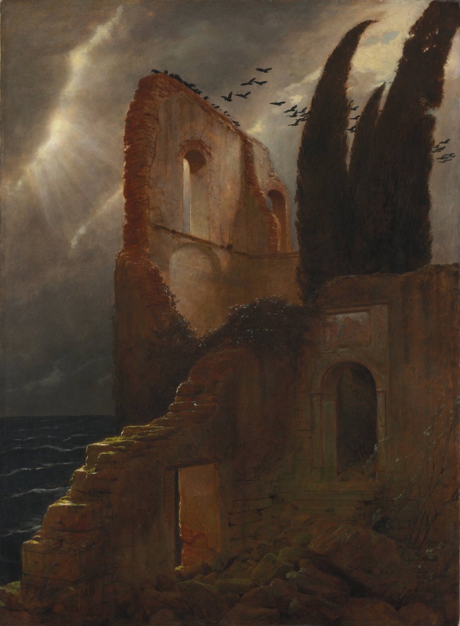 Ruiny nad morzem autorstwa Arnold Böcklin