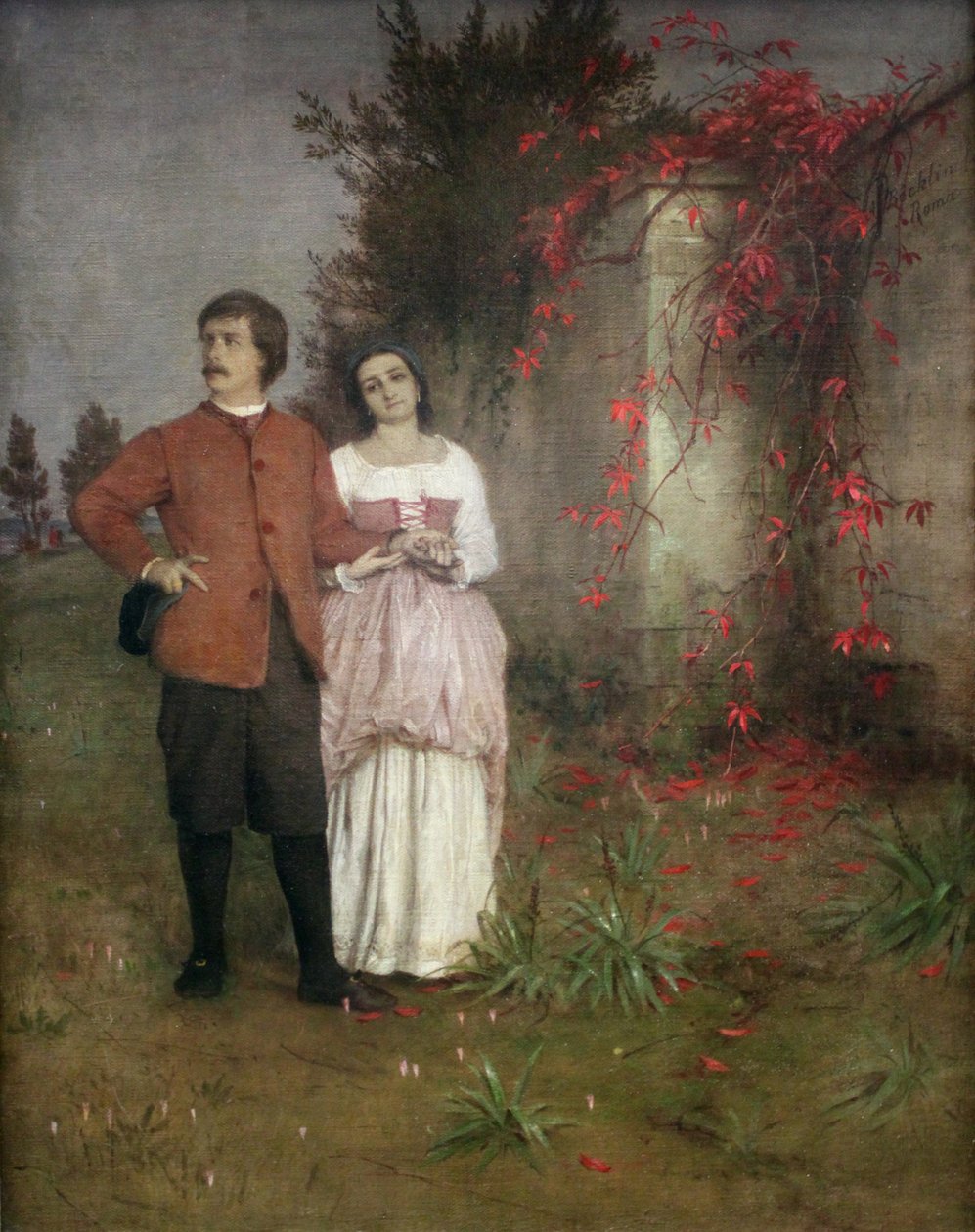 Artysta i jego żona autorstwa Arnold Böcklin