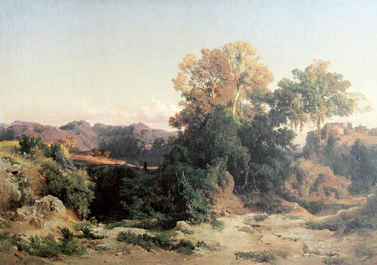 W górach Albano autorstwa Arnold Böcklin
