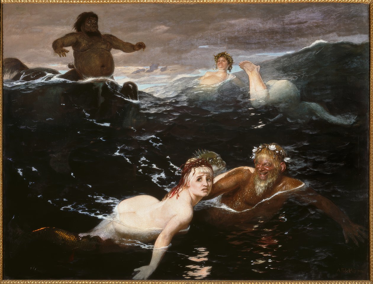 W grze fal autorstwa Arnold Böcklin