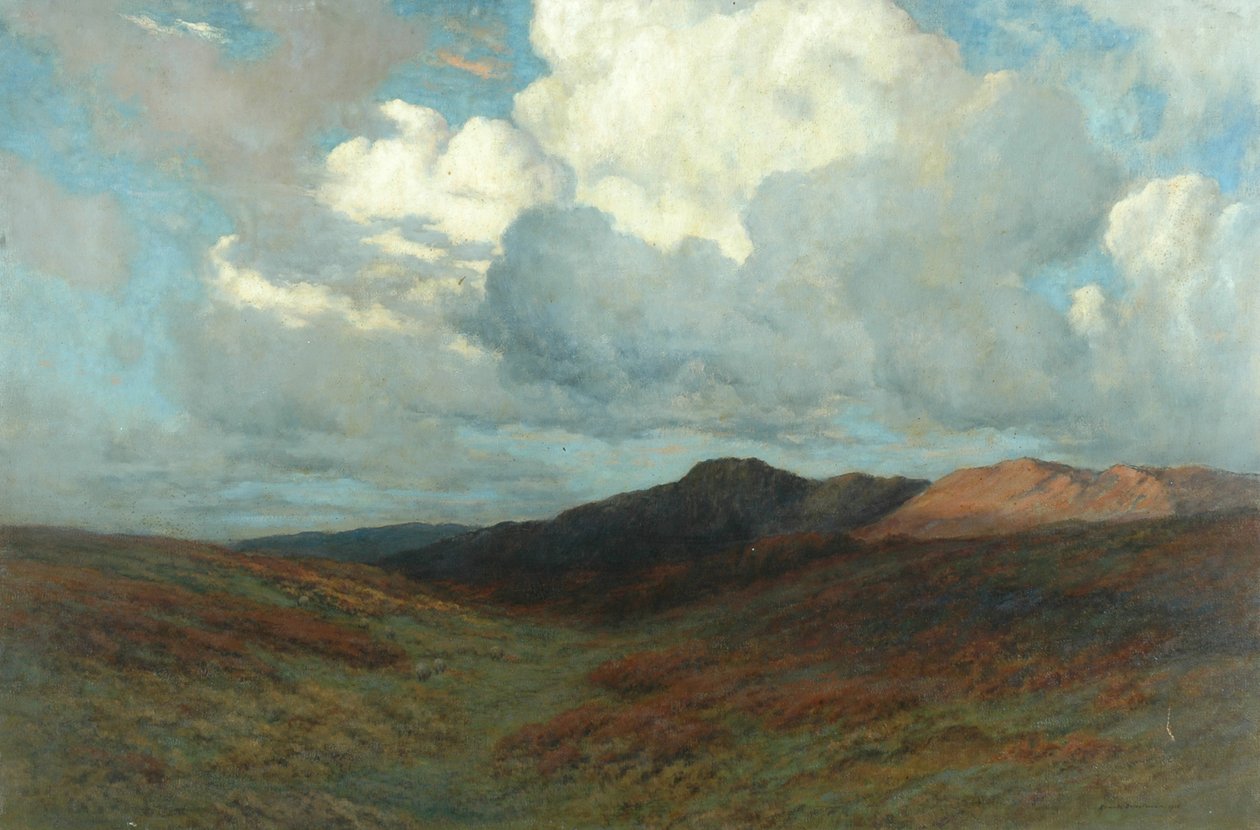 Moorland, ok. 1907 autorstwa Arnold Priestman