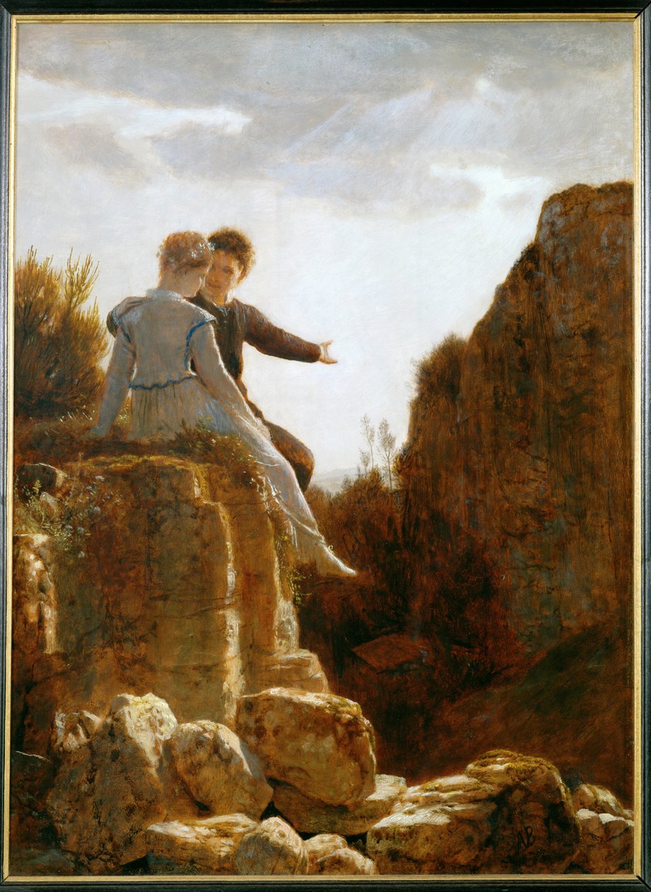 Miesiąc miodowy - Podróż poślubna ... autorstwa Arnold Böcklin