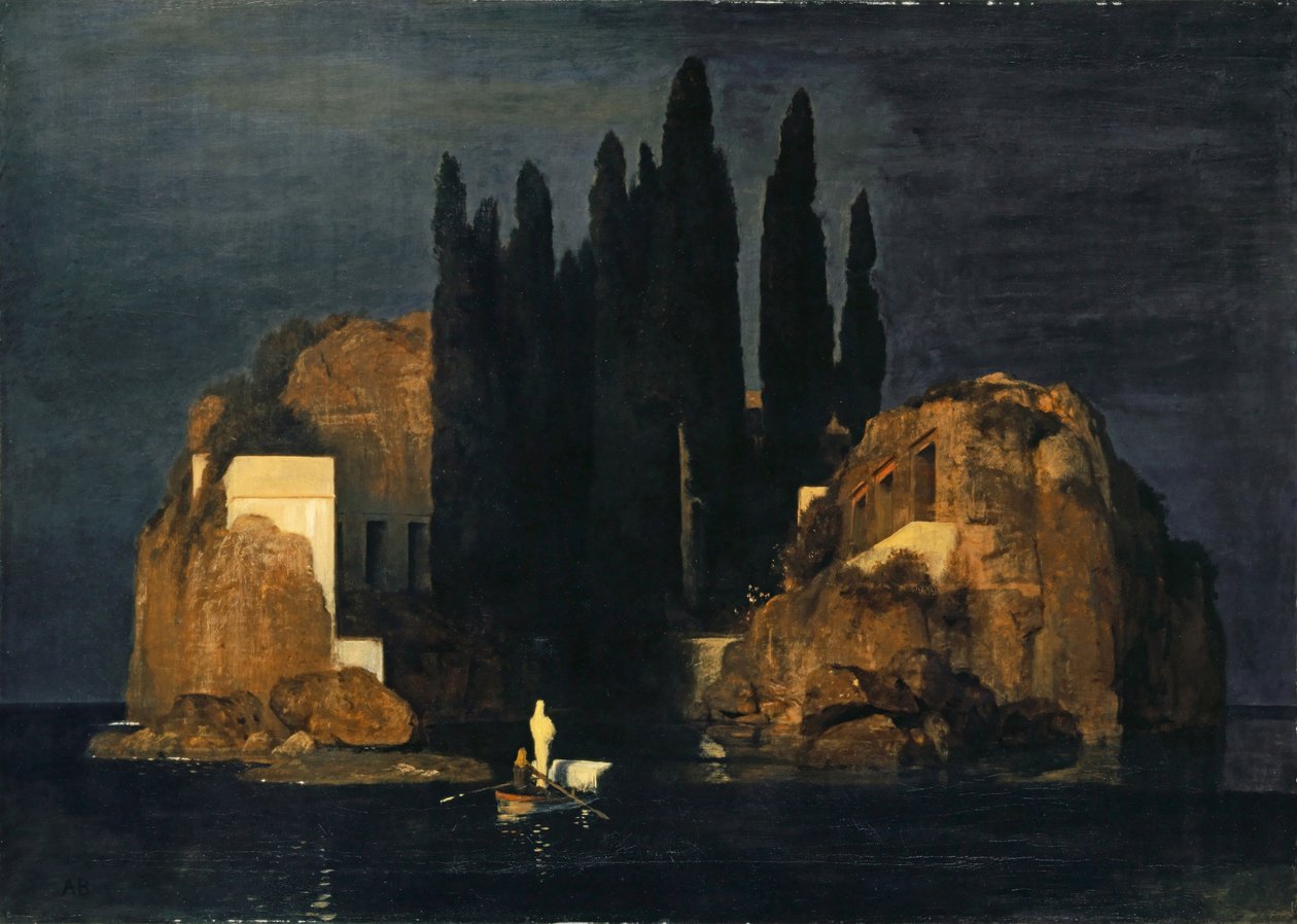 Niemiecki: Die Toteninsel Wyspa umarłych autorstwa Arnold Böcklin
