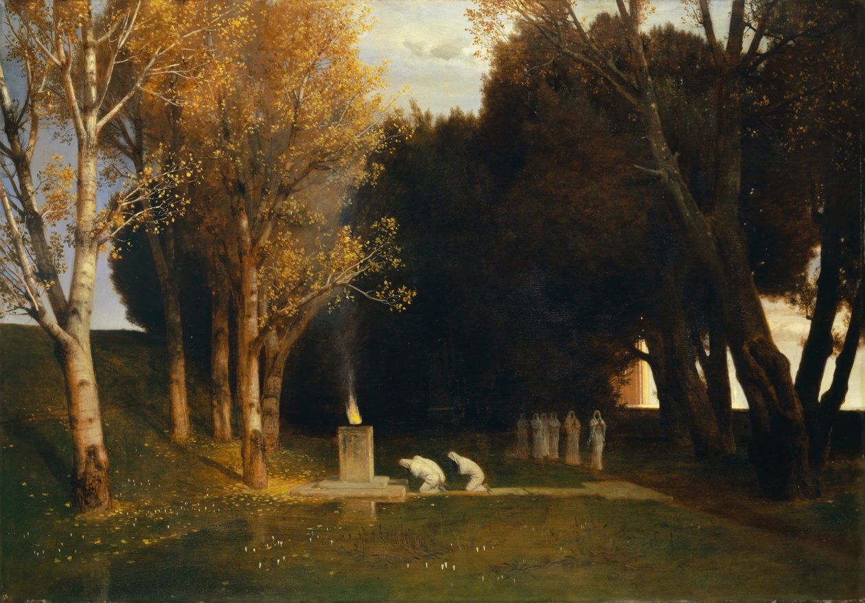 Święty gaj autorstwa Arnold Böcklin