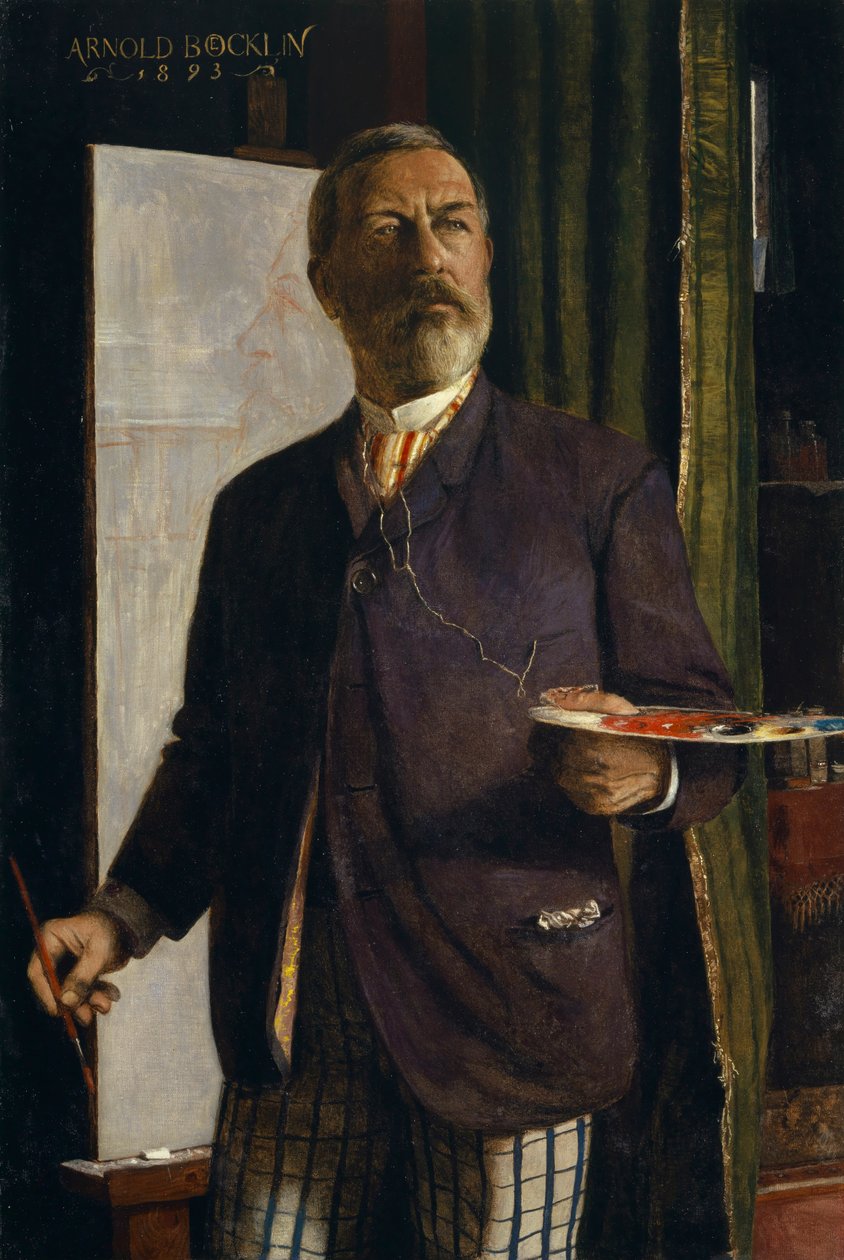 Autoportret w pracowni, 1893. autorstwa Arnold Böcklin