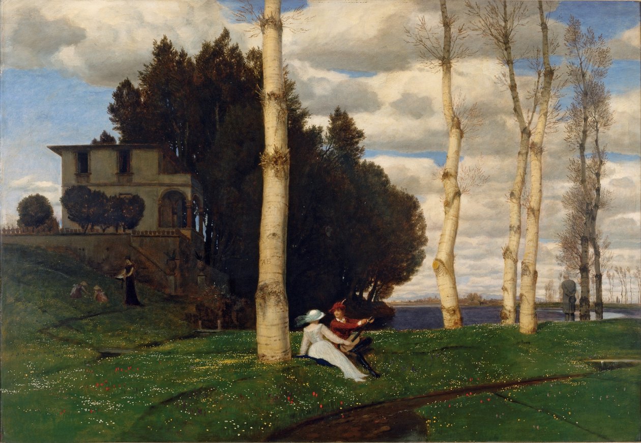 Dzień wiosny (Trzy epoki życia) autorstwa Arnold Böcklin