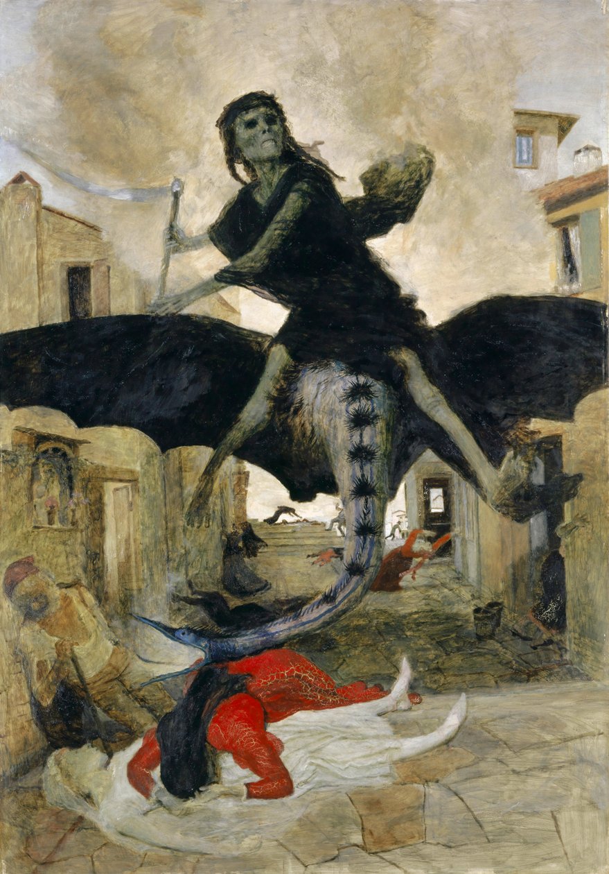 Zaraza, 1898. autorstwa Arnold Böcklin
