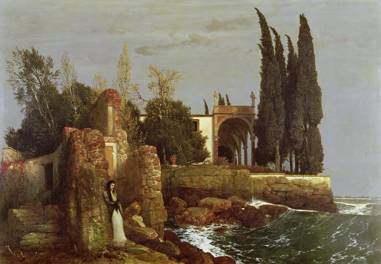 Willa nad morzem autorstwa Arnold Böcklin