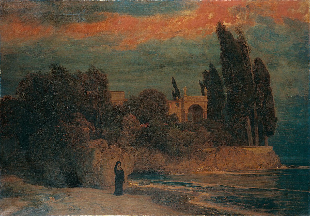 Willa nad morzem autorstwa Arnold Böcklin