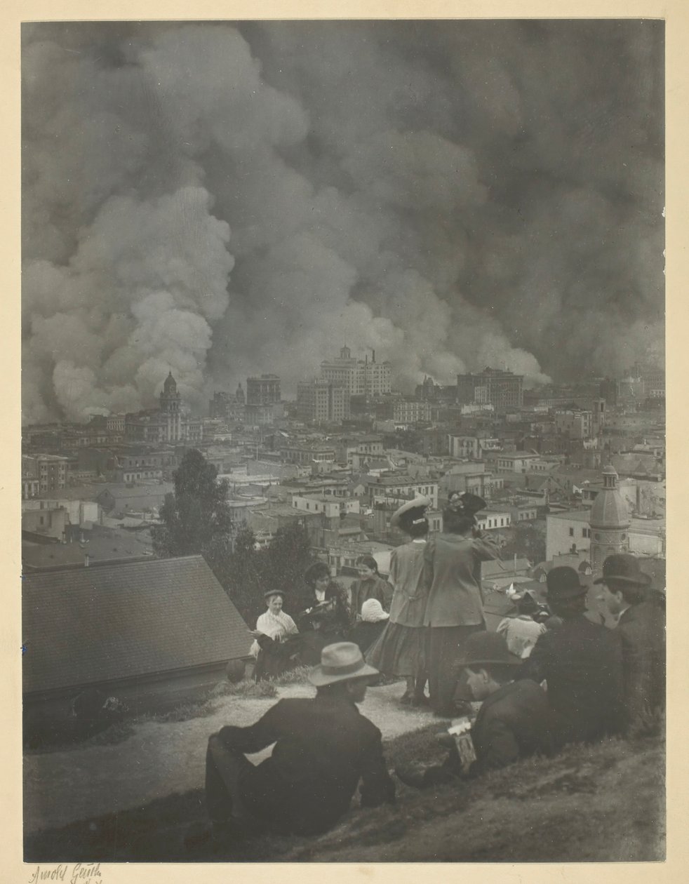 Trzęsienie ziemi w San Francisco, kwiecień 1906. autorstwa Arnold Genthe