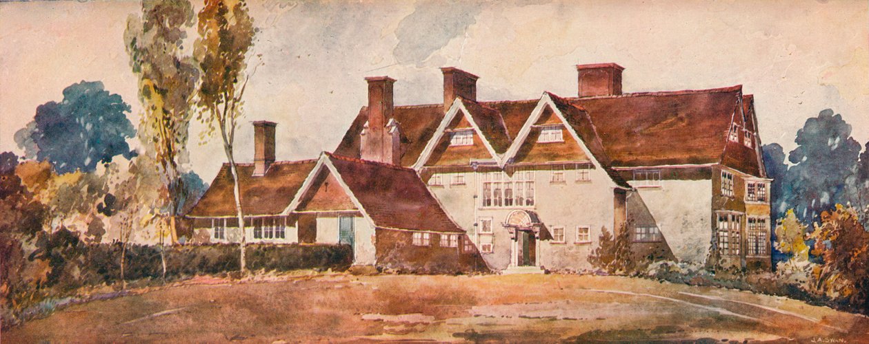 „Dom w Harrow Weald”, ok. 1900 r. autorstwa Arnold Mitchell