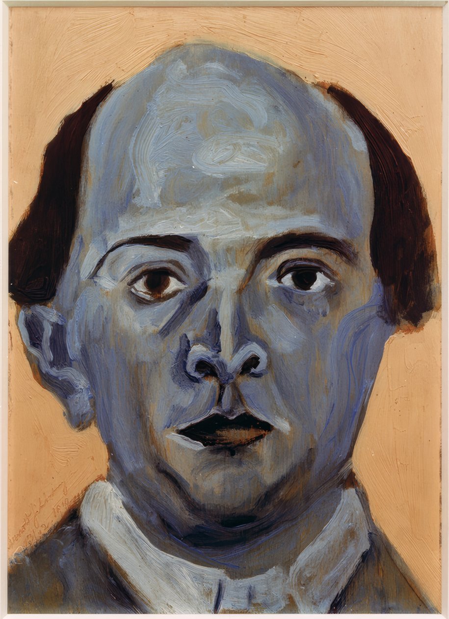 Niebieski autoportret autorstwa Arnold Schönberg