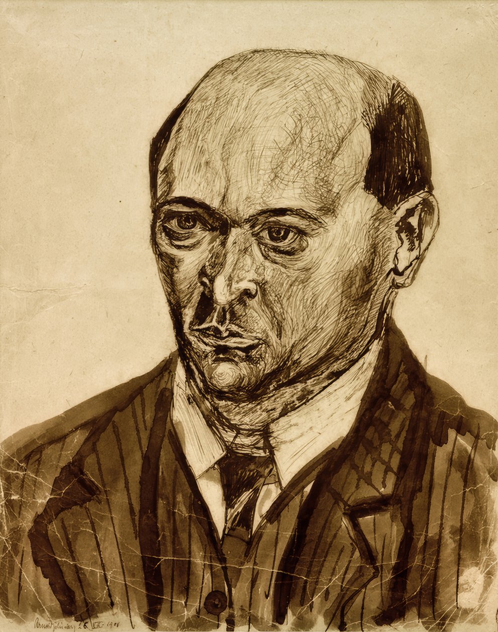 autoportret autorstwa Arnold Schönberg