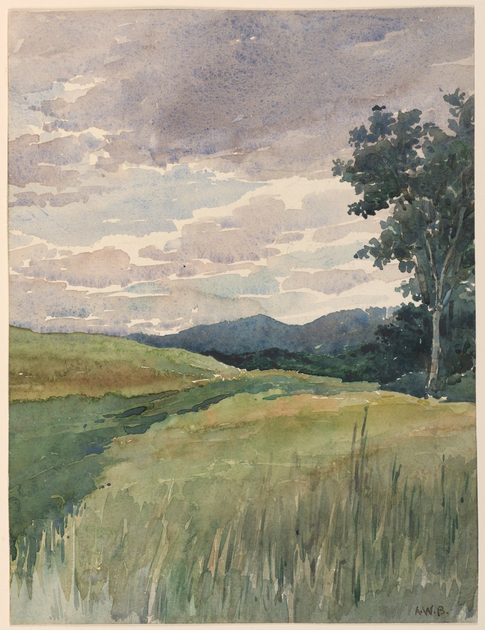 Krajobraz wsi autorstwa Arnold William Brunner