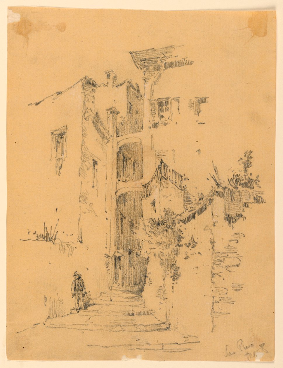Ulica w San Remo autorstwa Arnold William Brunner