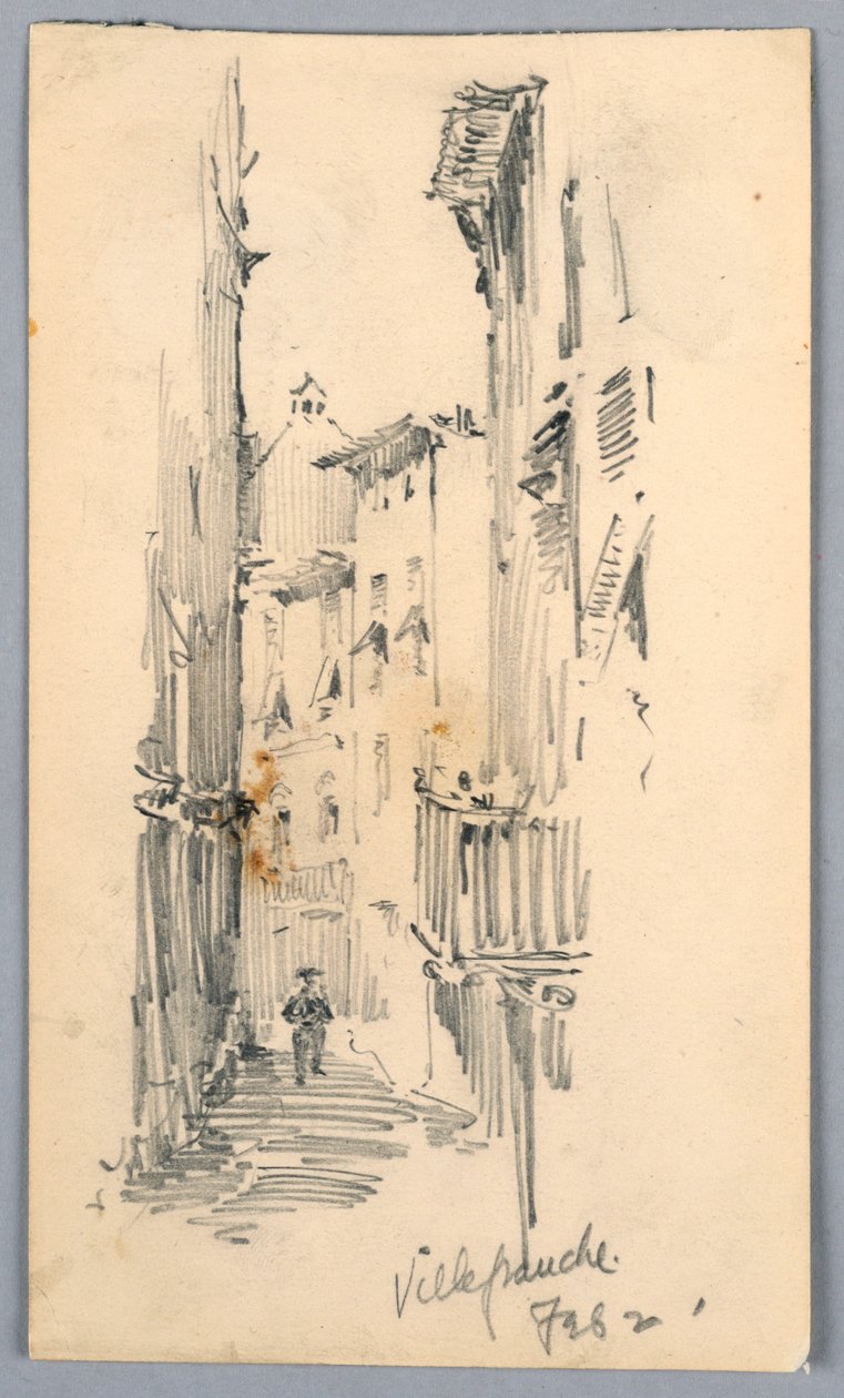 Ulica w Villefranche autorstwa Arnold William Brunner