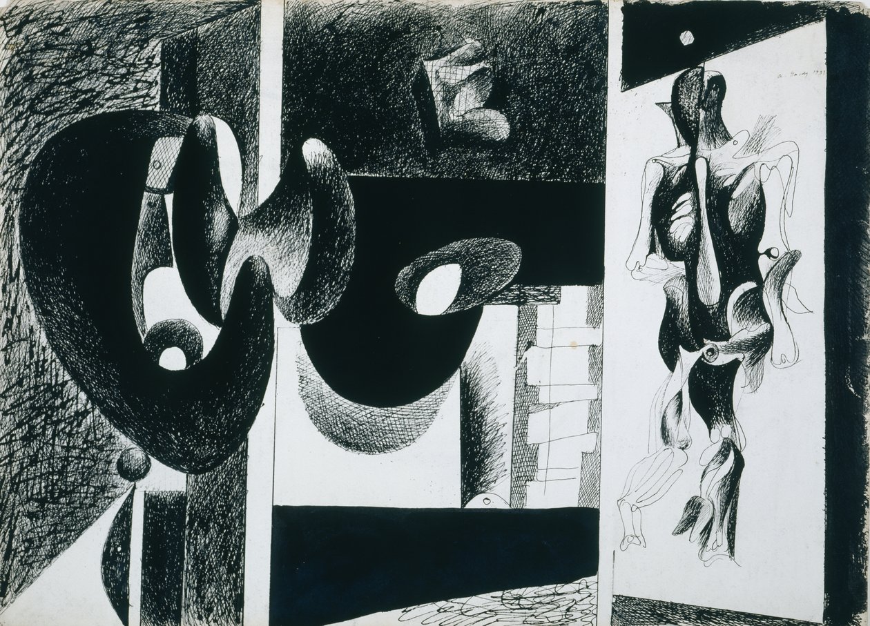 Noc, Enigma i Nostalgia autorstwa Arshile Gorky