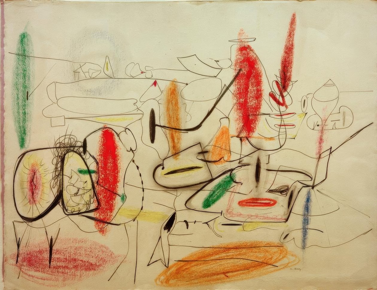 Bez tytułu – Studium malarskie autorstwa Arshile Gorky