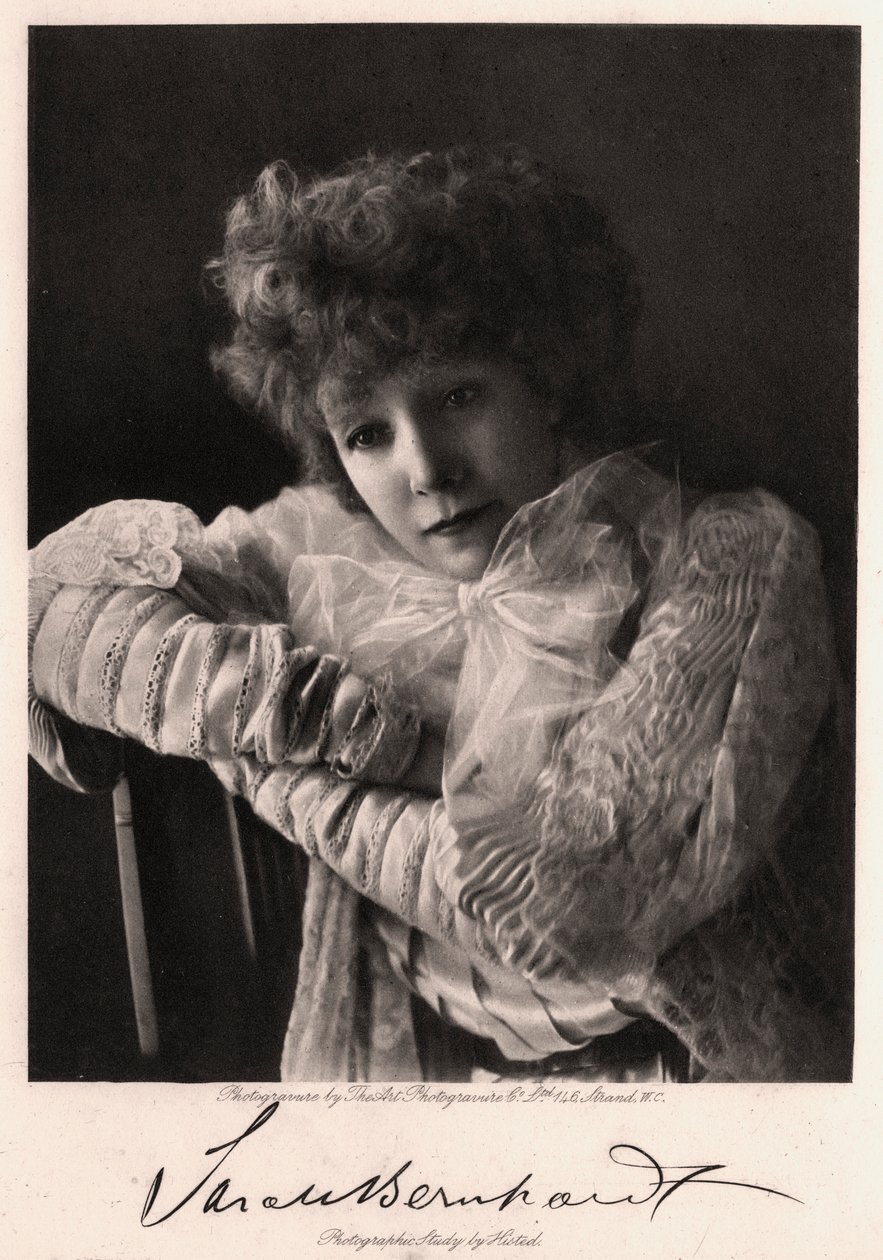 Sarah Bernhardt, francuska aktorka, 1901. autorstwa Art Photogravure Co