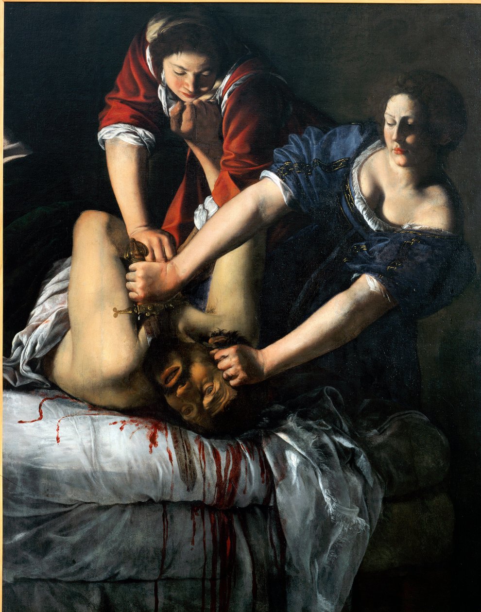 Judyta i Holofernes. (Olej na płótnie autorstwa Artemisia Gentileschi