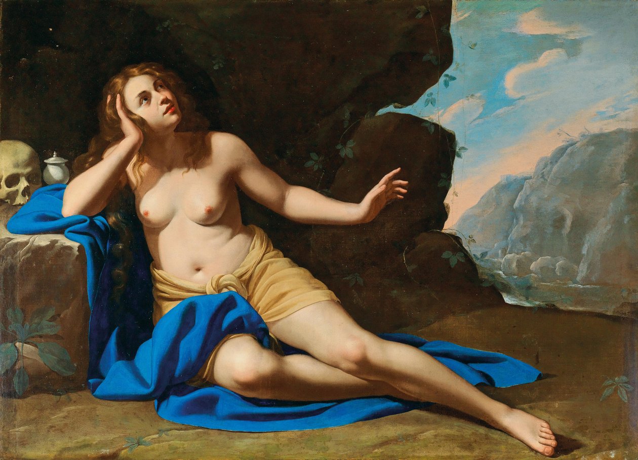 Święta Maria Magdalena w ekstazie, lata 40. XVII wieku. autorstwa Artemisia Gentileschi