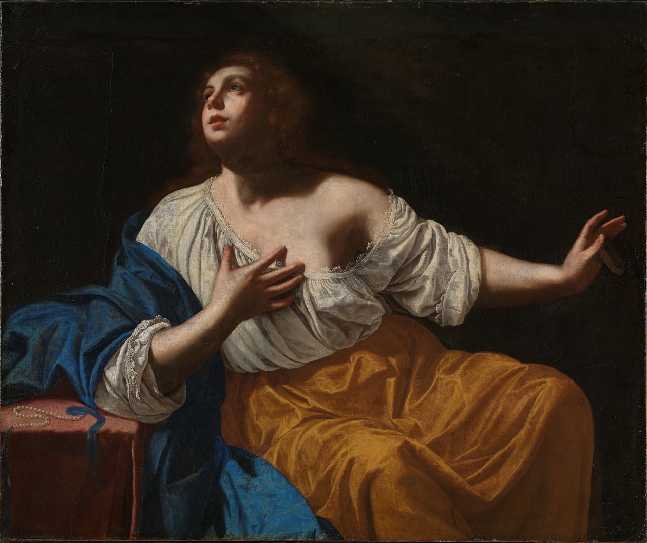 Skruszona Maria Magdalena, c. 1640. autorstwa Artemisia Gentileschi