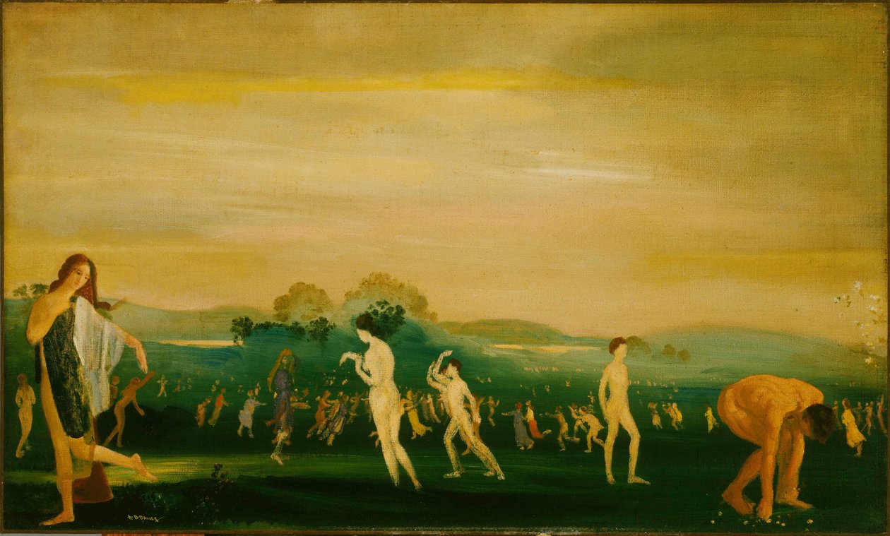 Pola Elizejskie autorstwa Arthur Bowen Davies