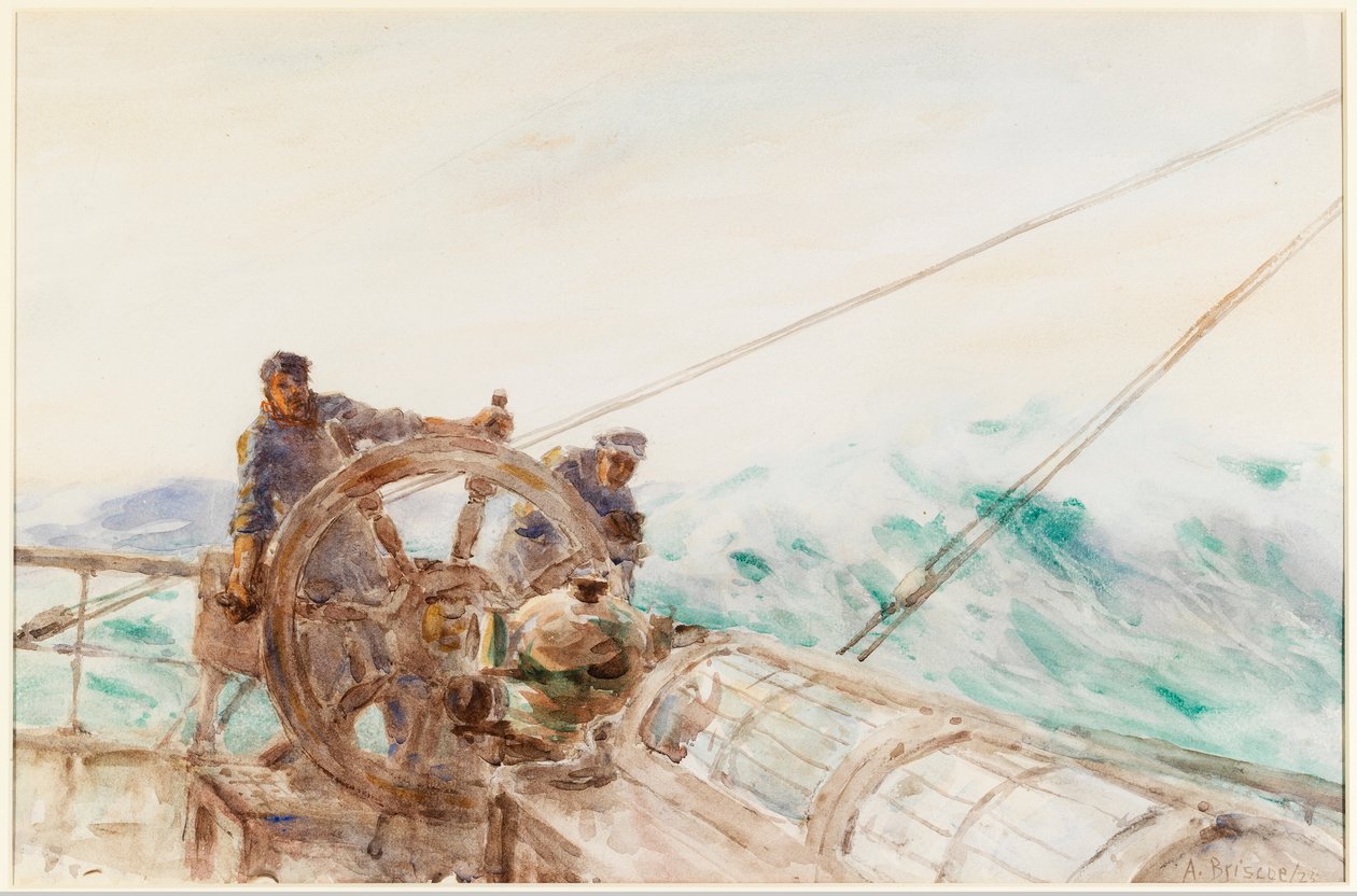 Morze, 1925 (ołówek i wc na papierze) autorstwa Arthur Briscoe