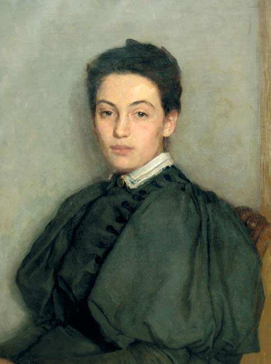 Portret Olgi Fogarascher, narzeczonej malarza autorstwa Arthur Vivian Couling