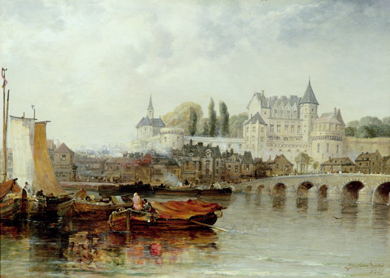 Amboise nad Loire, 1889 autorstwa Arthur Joseph Meadows