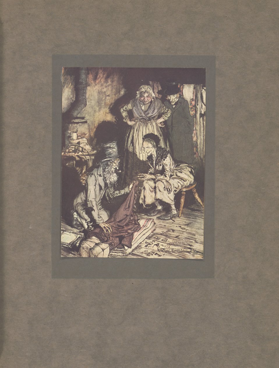 „Zasłony do łóżka!”, 1915 autorstwa Arthur Rackham